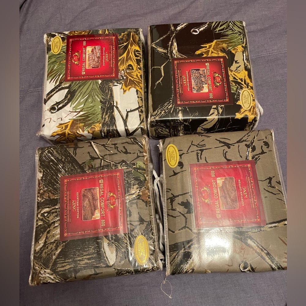 6 pieces King or Queen sheets set